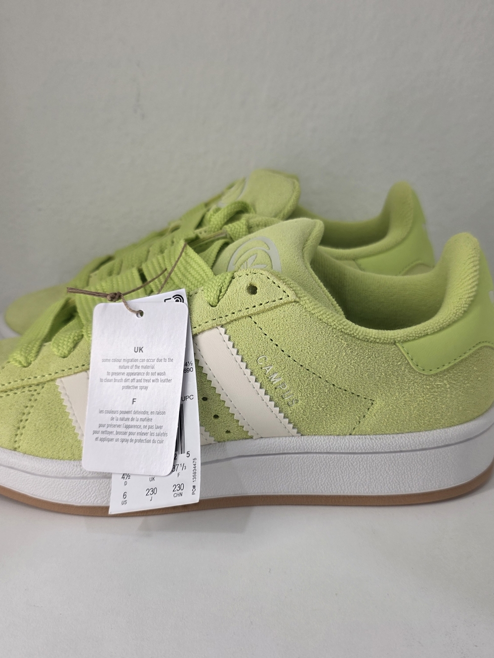NEW Adidas Originals Campus 00s Lime Green Skate Shoe Women's size 7 - Picture 12 of 14
